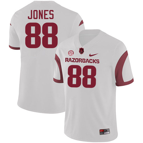 #88 Rohan Jones Arkansas Jersey,Arkansas Razorbacks College Football Jerseys Stitched-Retro White  #88 Rohan Jones Arkansas Jersey,Arkansas Razorbacks College Football Jerseys Stitched-Retro White